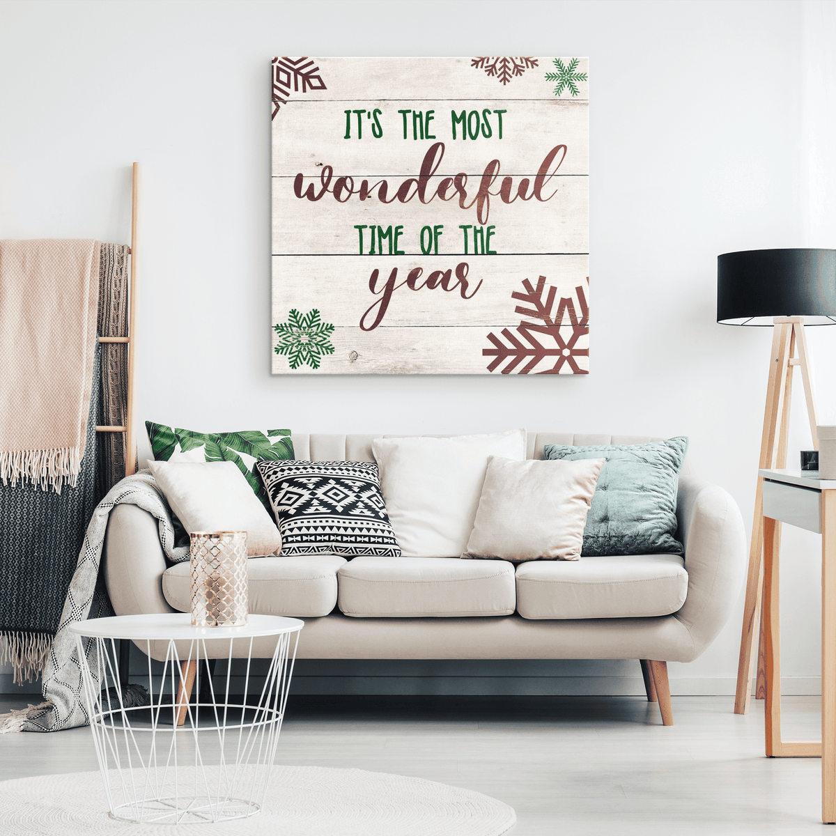 Most Wonderful Time Of The Year Premium Christmas Canvas