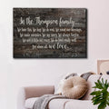 Personalized In Our Family.. Above All We Love Premium Canvas
