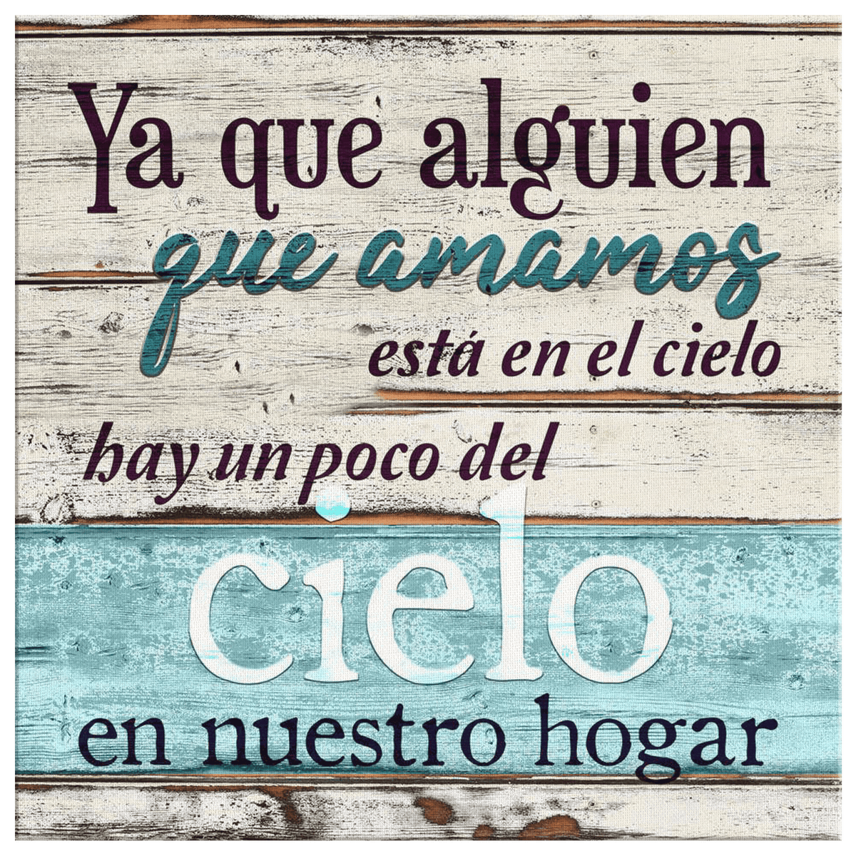 Alguien Que Amamos Esta En El Cielo Premium Canvas