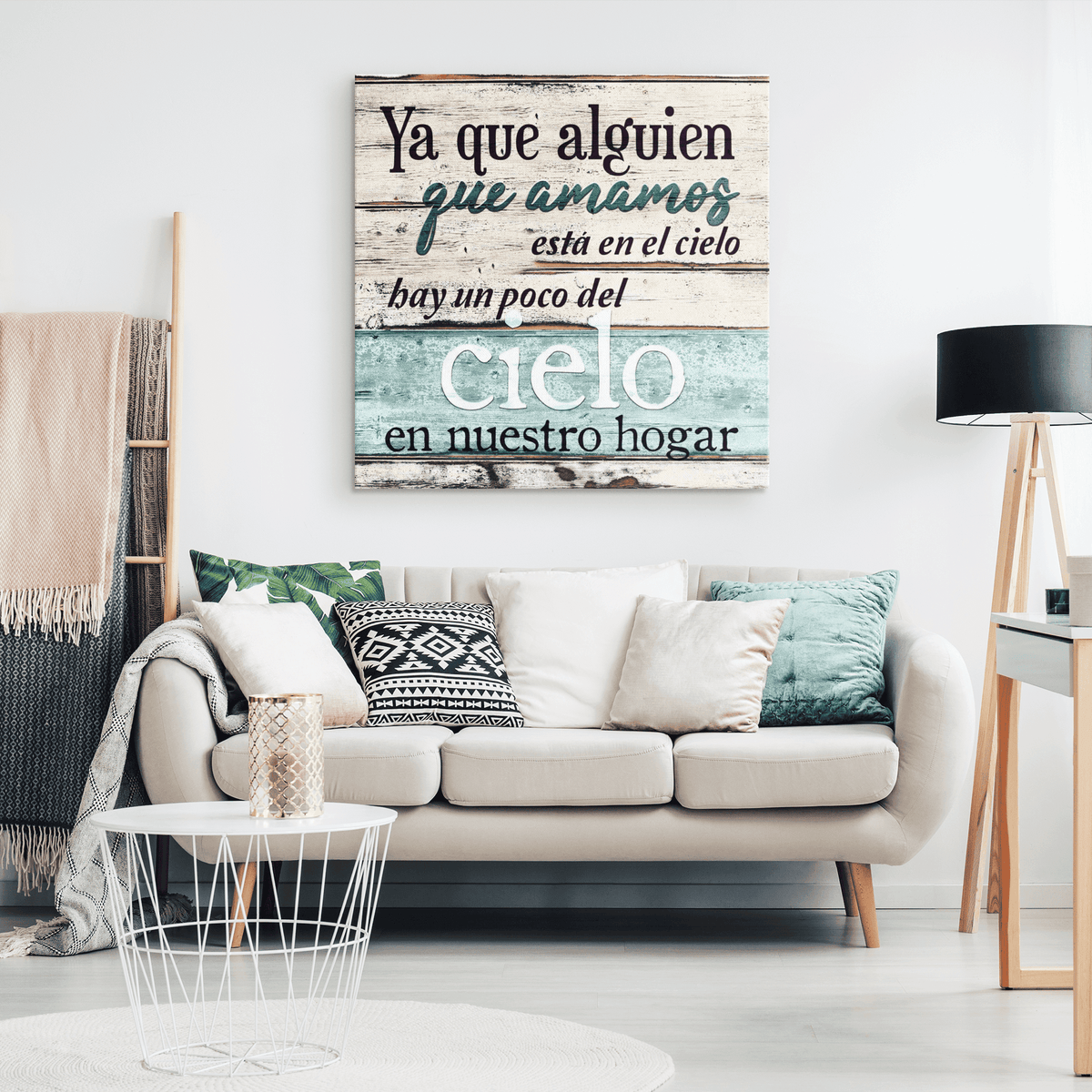 Alguien Que Amamos Esta En El Cielo Premium Canvas