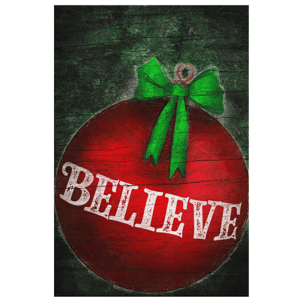BELIEVE Premium Christmas Canvas