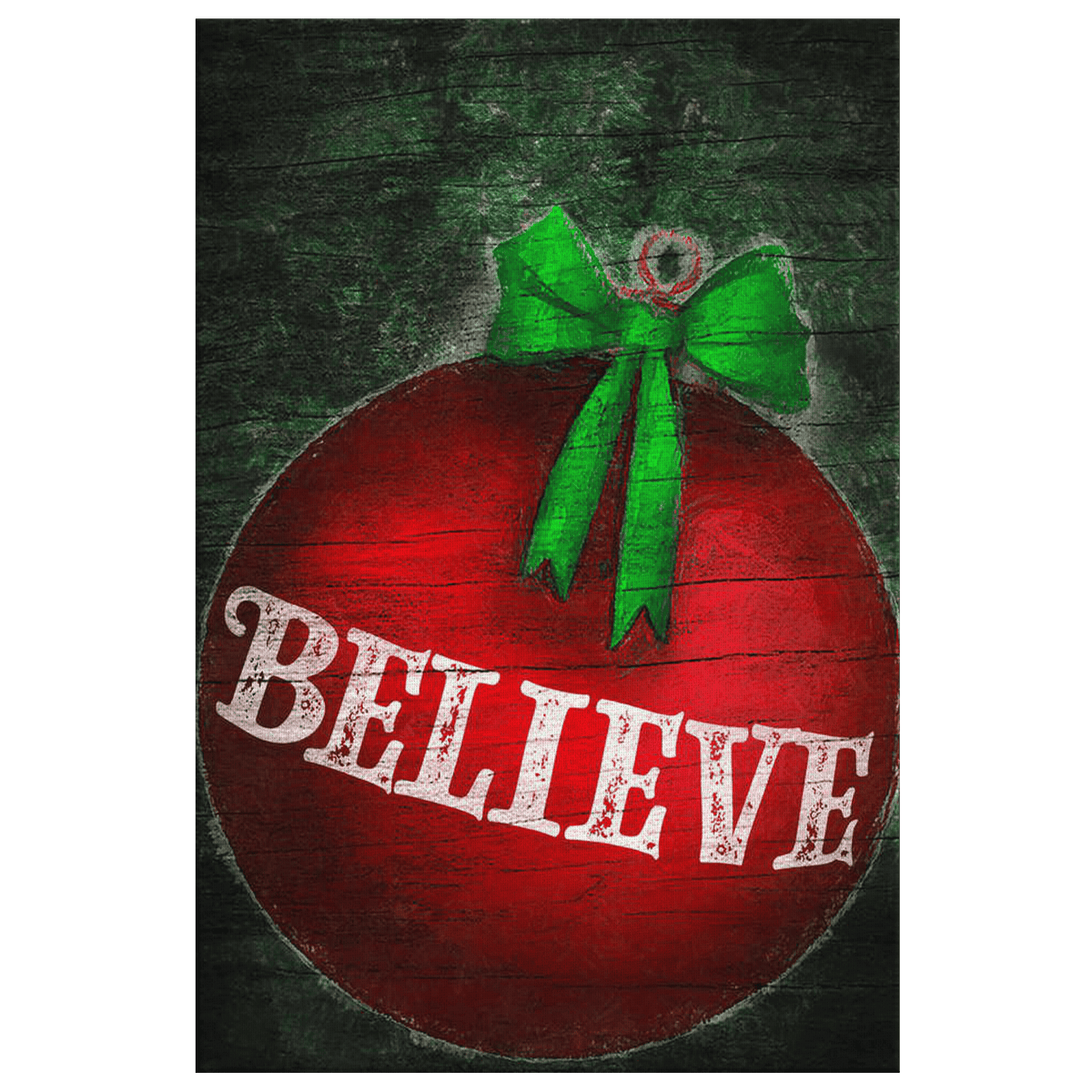 BELIEVE Premium Christmas Canvas