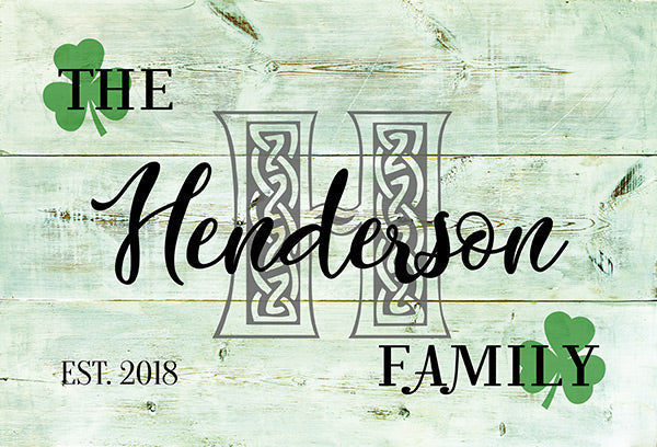 Personalized Irish Family Name Premium Canvas
