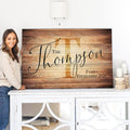 Personalized Rustic Family Name Premium Canvas