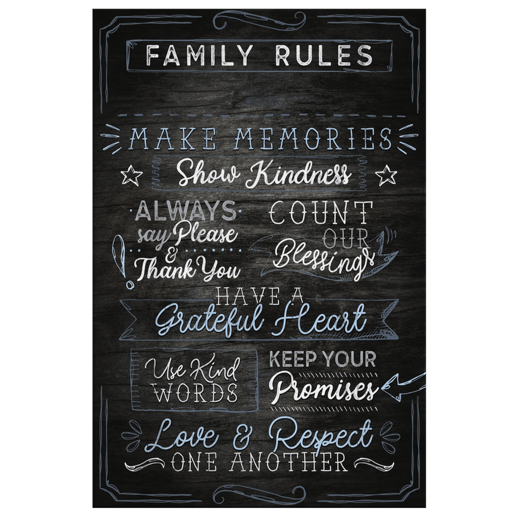 Personalized Family Rules...Love & Respect One Another Premium Canvas