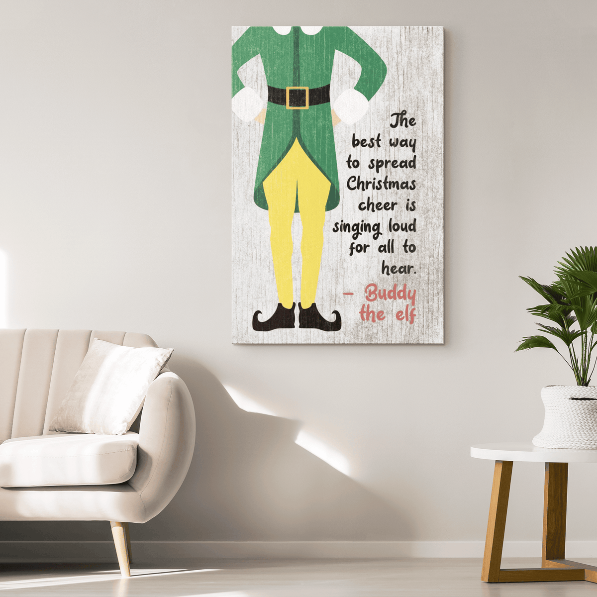 Buddy The Elf Christmas Canvas Wall Art – Christmas Decor