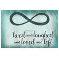 Personalized Lived And Laughed Memorial Premium Canvas