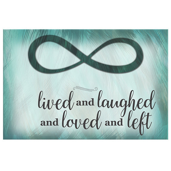 Personalized Lived And Laughed Memorial Premium Canvas