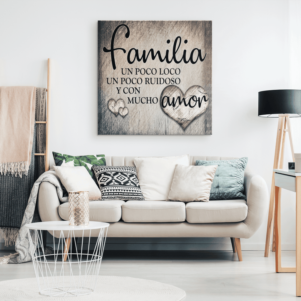Familia...Amor Premium Canvas