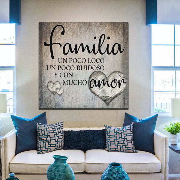 Familia...Amor Premium Canvas