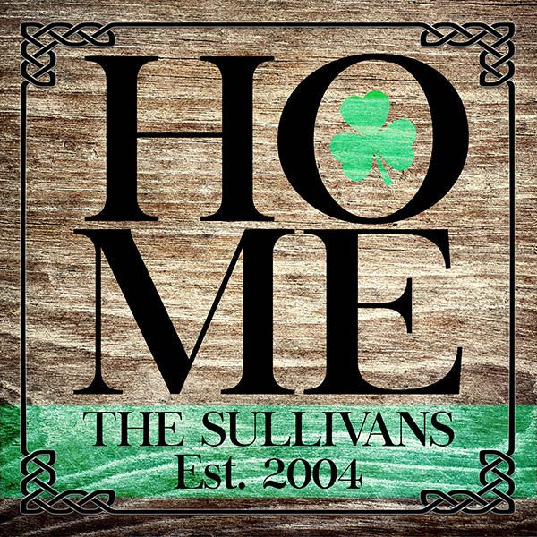 Personalized Irish Home Premium Canvas