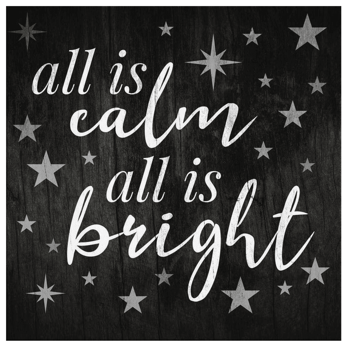 All Is Calm, All Is Bright Premium Canvas