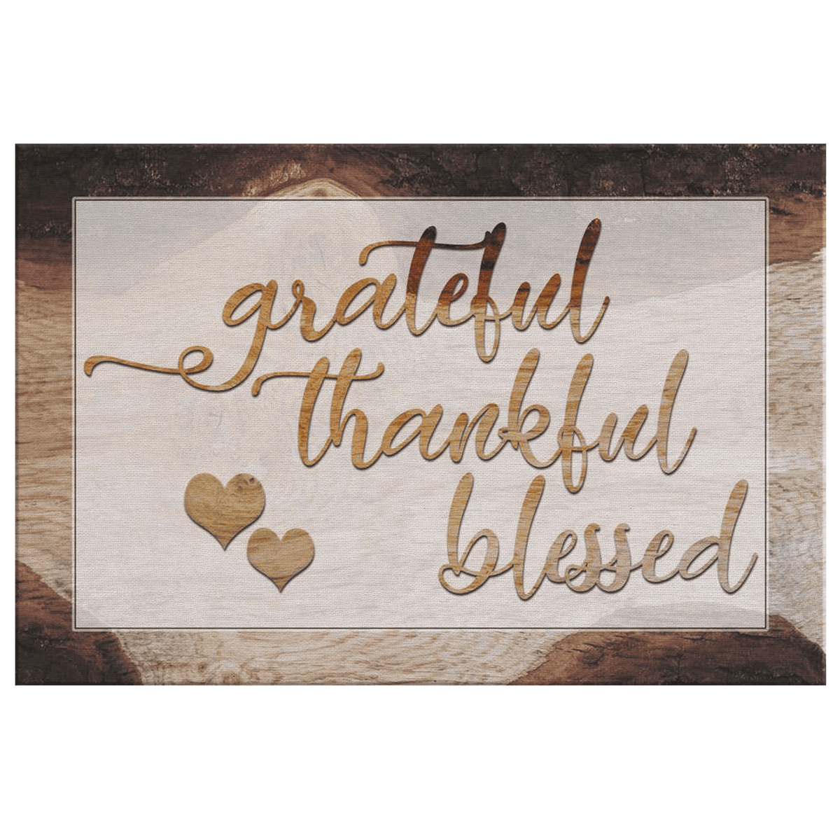 Grateful, Thankful, Blessed Premium Canvas