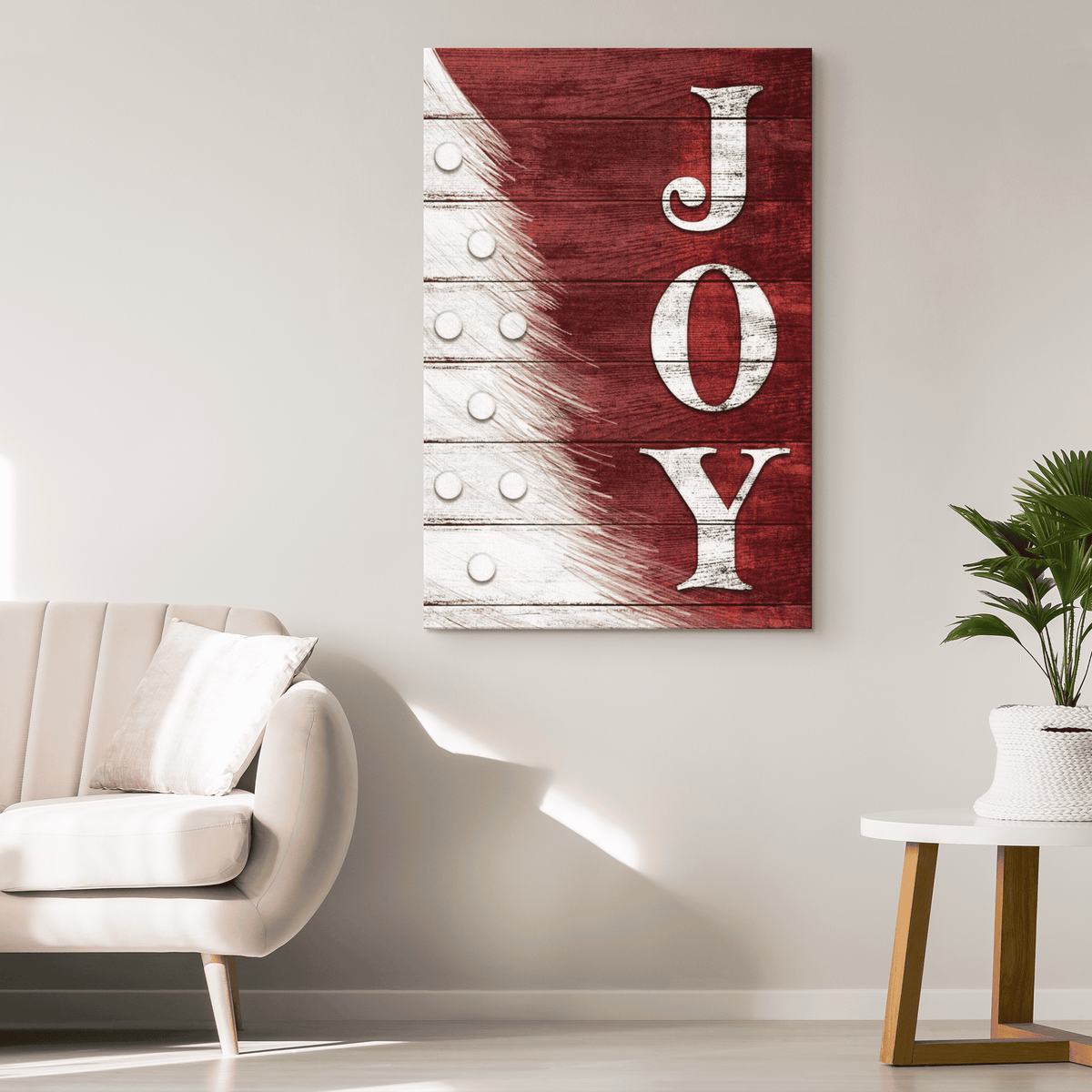 JOY Christmas Canvas Wall Art – Christmas Decor