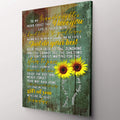 Personalized To My Granddaughter - I Love You Premium Canvas