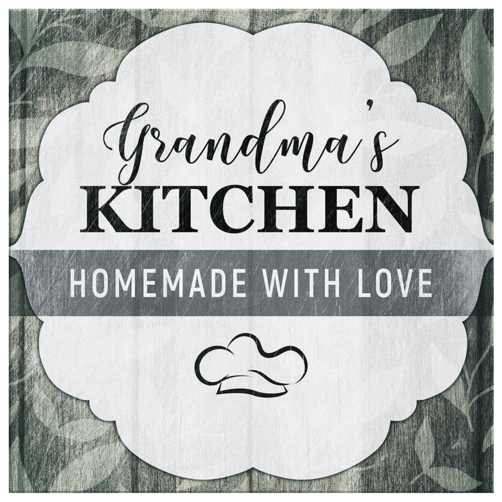 Personalized Grandmas Kitchen - Homemade With Love Premium Canvas