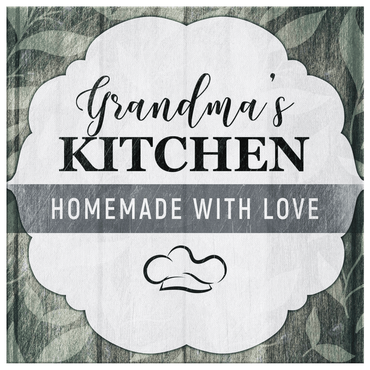 Personalized Grandmas Kitchen - Homemade With Love Premium Canvas