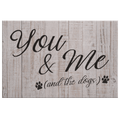 You & Me (And The Dogs) Premium Canvas