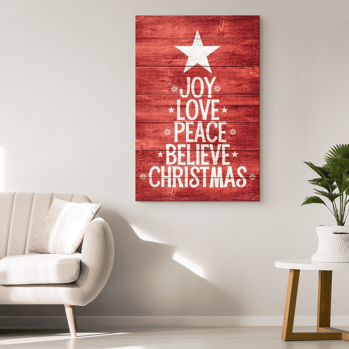 Joy, Love ... Christmas Premium Canvas