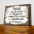 Personalized You Are Loved For The Boy You Are Premium Canvas