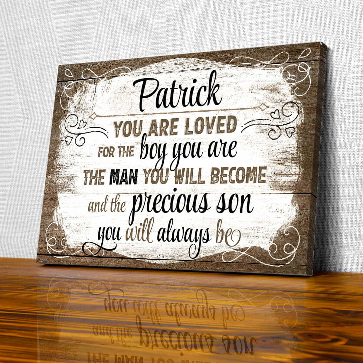 Personalized You Are Loved For The Boy You Are Premium Canvas