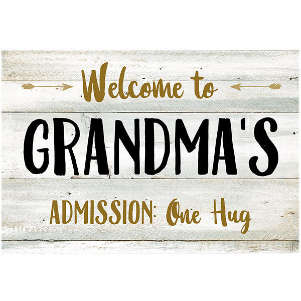 Personalized Welcome To Grandmas Premium Canvas