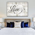 Personalized All Because Two People Fell In Love Premium Canvas