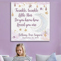 Personalized Twinkle Twinkle Little Star Premium Canvas