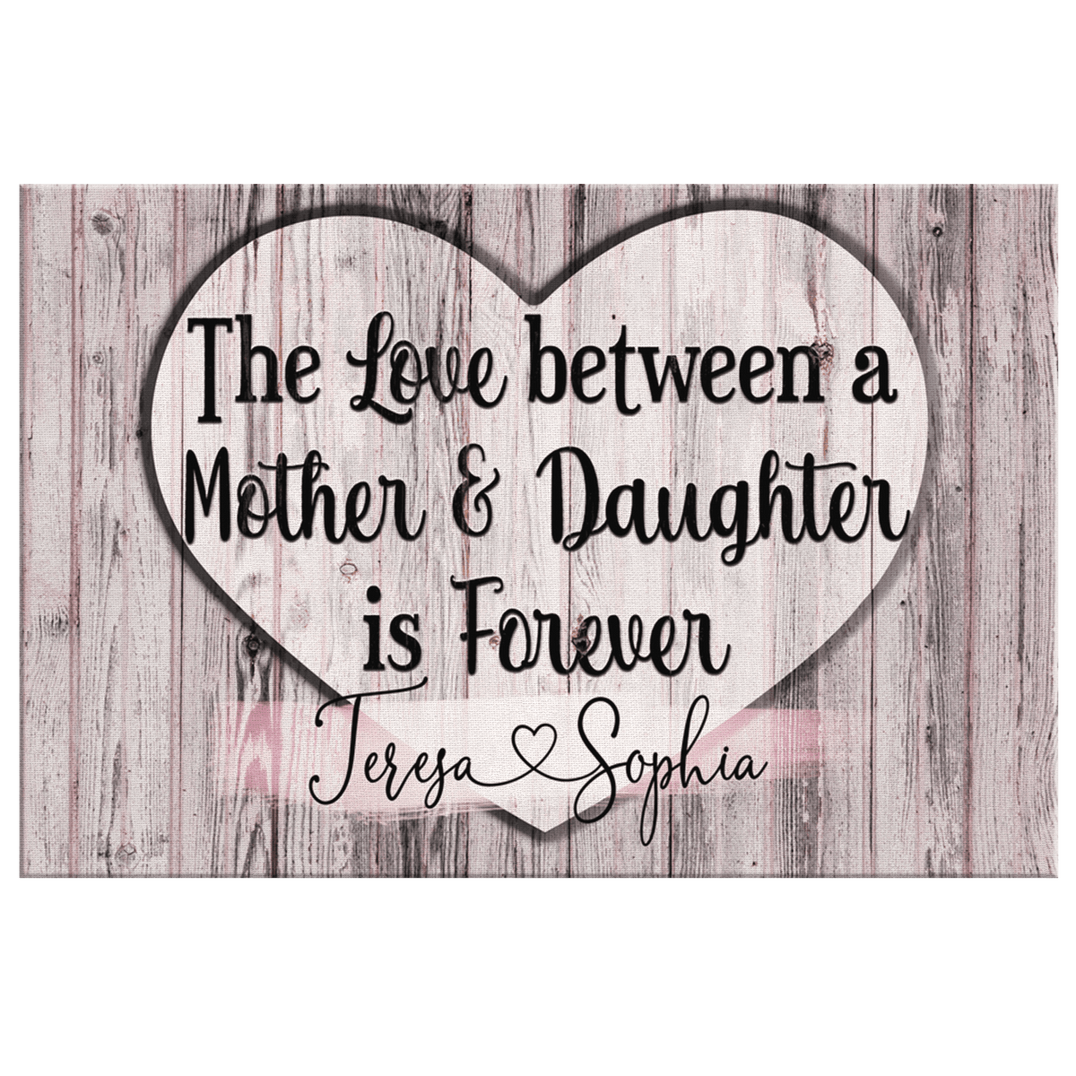 Personalized The Love Between A Mother & Daughter Premium Canvas