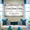 Personalized Home Sweet Home Premium Canvas