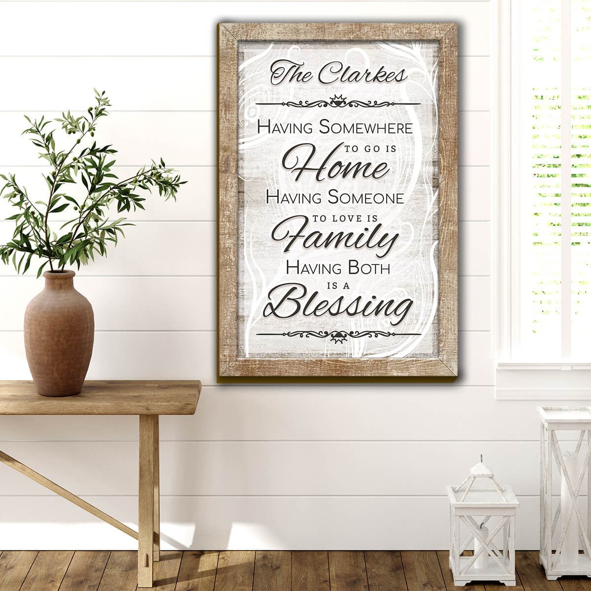 Personalized Having Somewhere To Go Is Home Premium Canvas