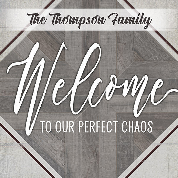 Personalized Welcome To Our Perfect Chaos Premium Canvas