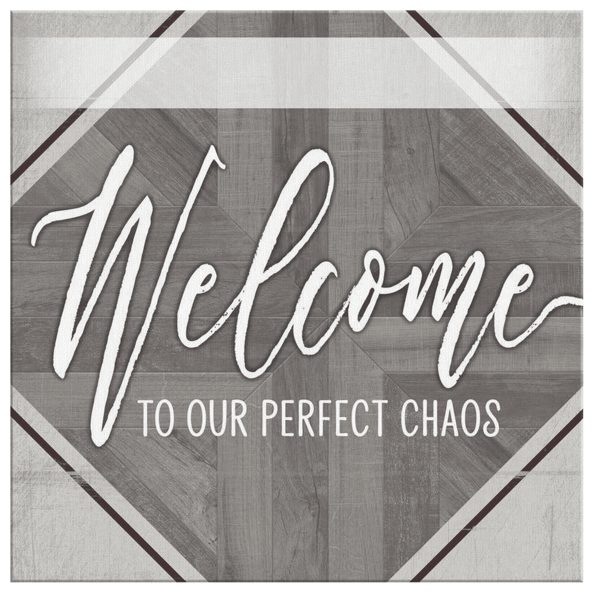 Personalized Welcome To Our Perfect Chaos Premium Canvas