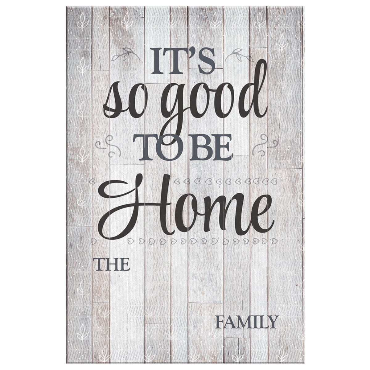 Personalized Its So Good To Be Home Premium Canvas