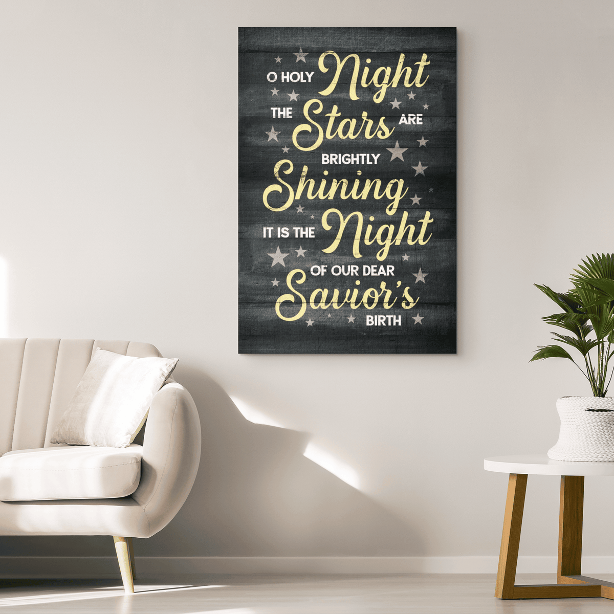 O Holy Night Premium Christmas Canvas
