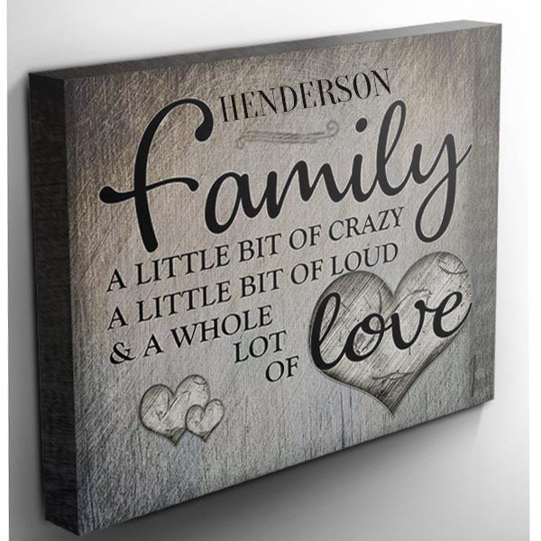 Personalized Family.. Love Premium Canvas