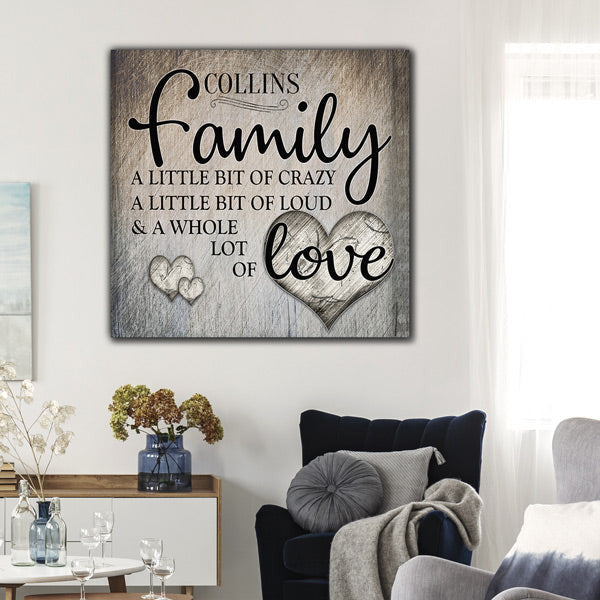Personalized Family.. Love Premium Canvas