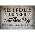 Personalized All These Dogs Premium Canvas