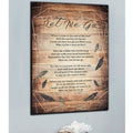 Miss Me, Let Me Go Premium Rustic Memorial Canvas