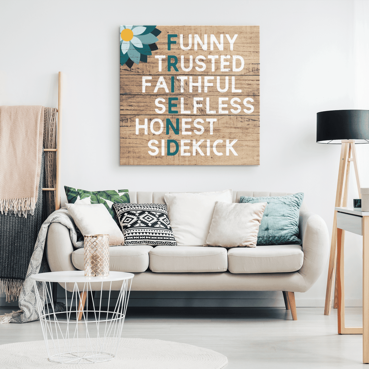 Friend - Funny, Trusted Canvas Wall Art – Gift for Best Friend