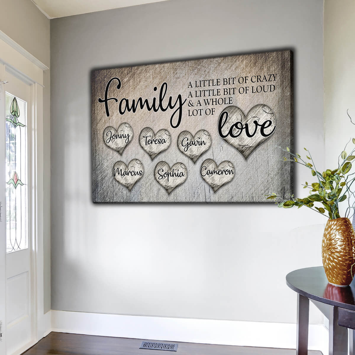 Personalized Family... Love Premium Canvas