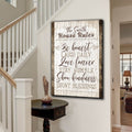 Personalized Family House Rules Premium Canvas