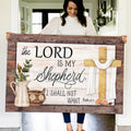The Lord is My Shepherd, I Shall Not Want Premium Canvas