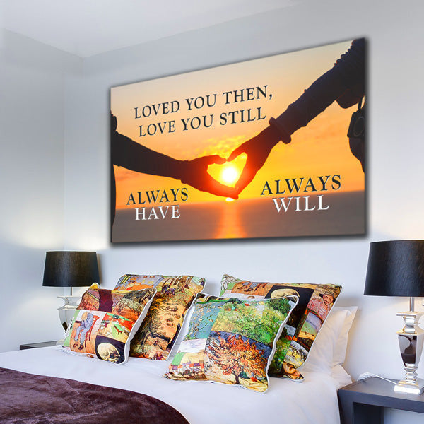 Loved You Always Sunset Premium Canvas