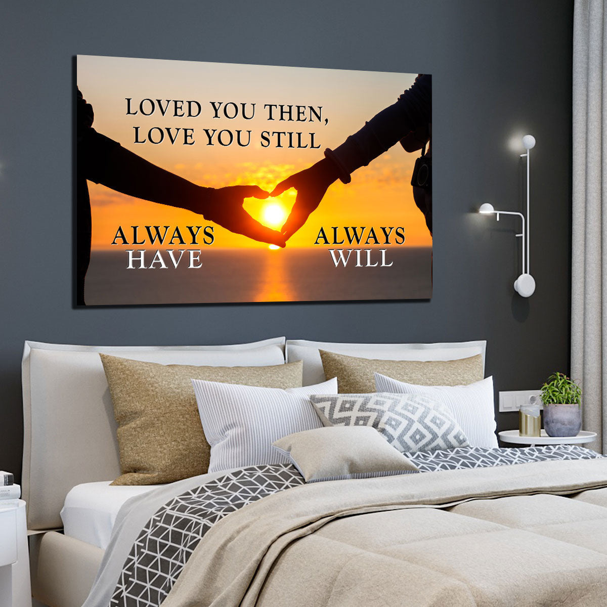 Loved You Always Sunset Premium Canvas