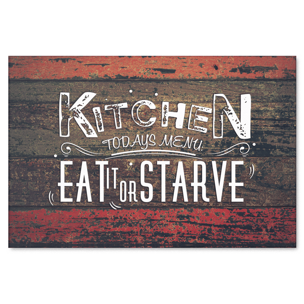 Kitchen - Todays Menu Premium Canvas