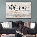 Personalized This Is Us - Our Home Canvas Wall Art – Family Home Decor
