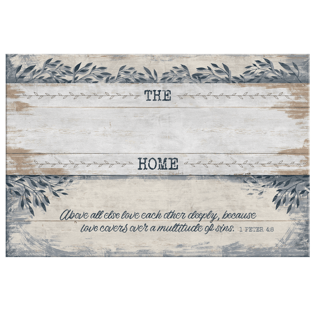 Personalized Family Home Love Each Other Deeply Premium Canvas