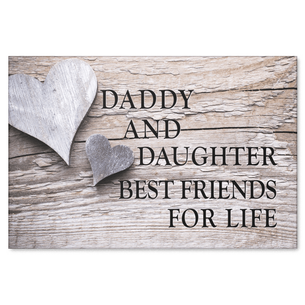 Daddy And Daughter Premium Canvas