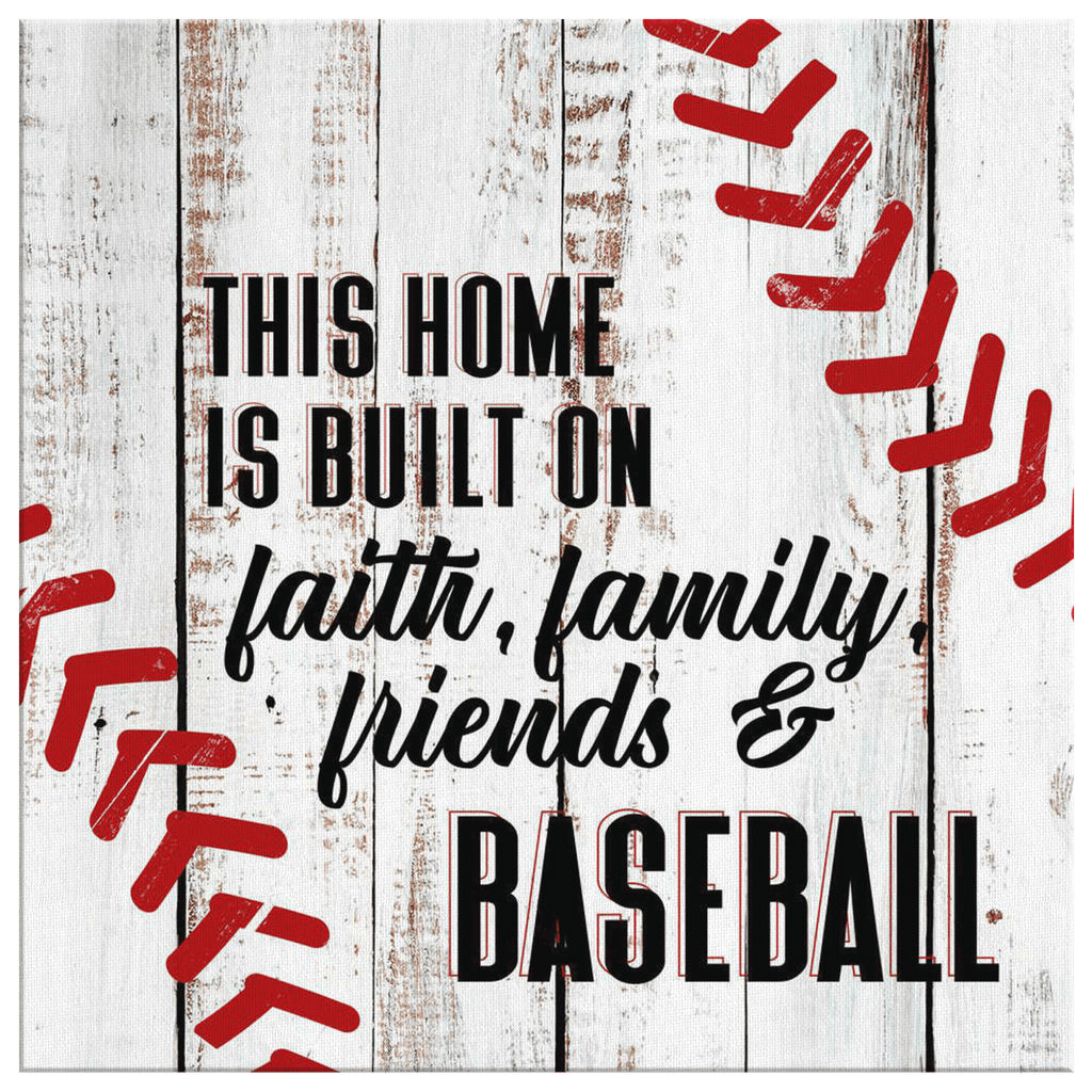 Personalized Family, Friends, Baseball Premium Canvas